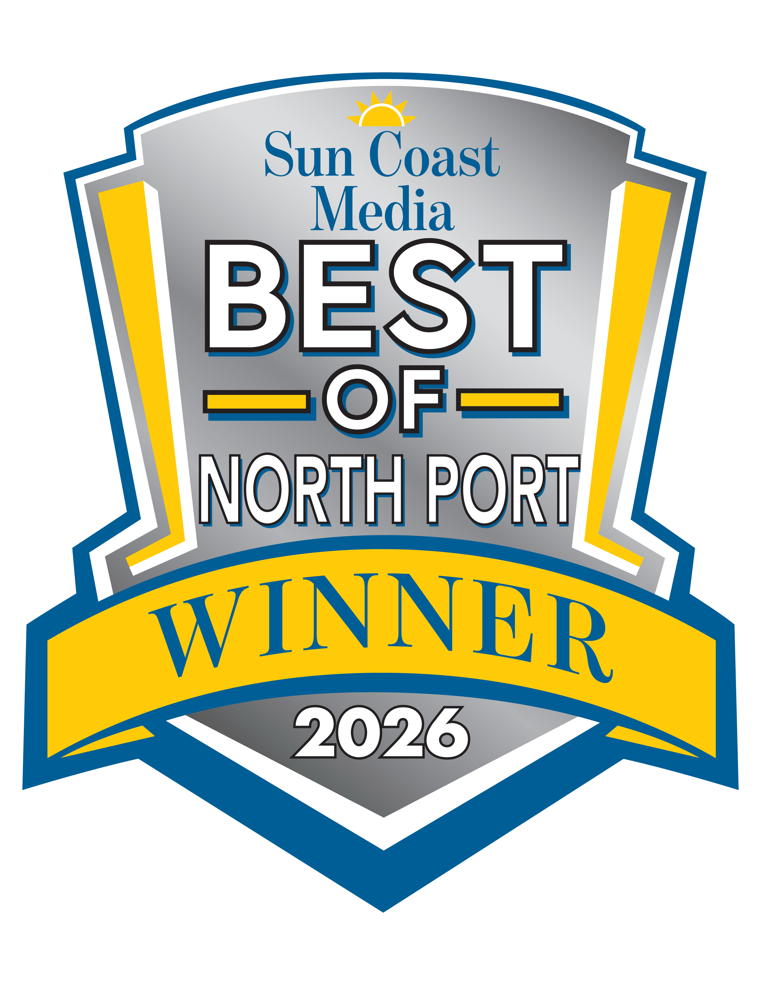 Sun Coast Media Best of North Port 2026 Fencing winner badge